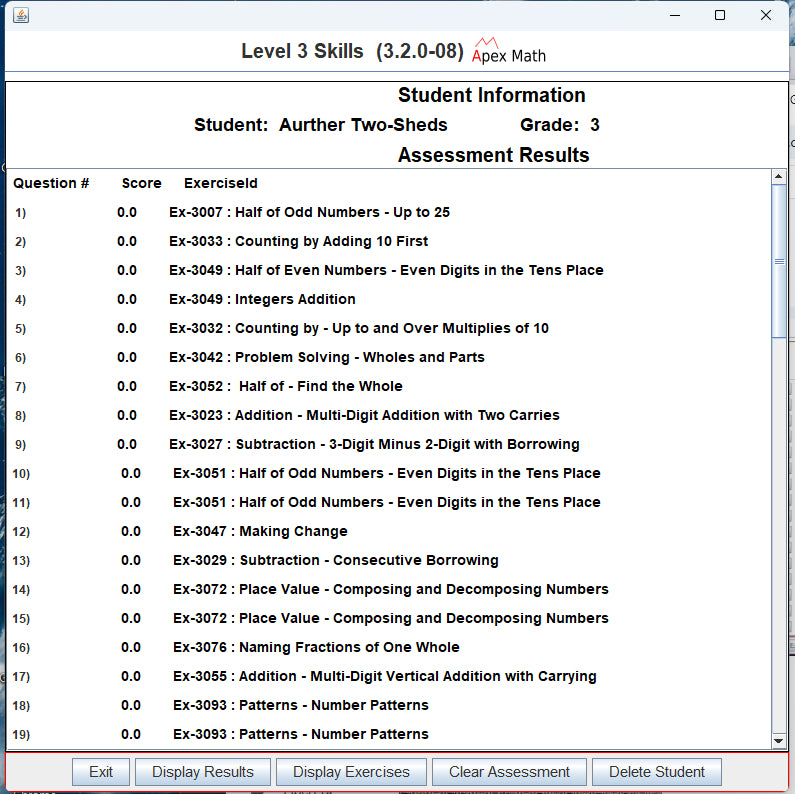 Grade Level 3rd Math